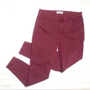 Madewell 9” High Riser Skinny Dyed Jeans